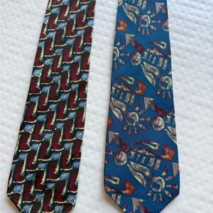 J. Garcia Red and Blue Ties Elegant Accessories Collection